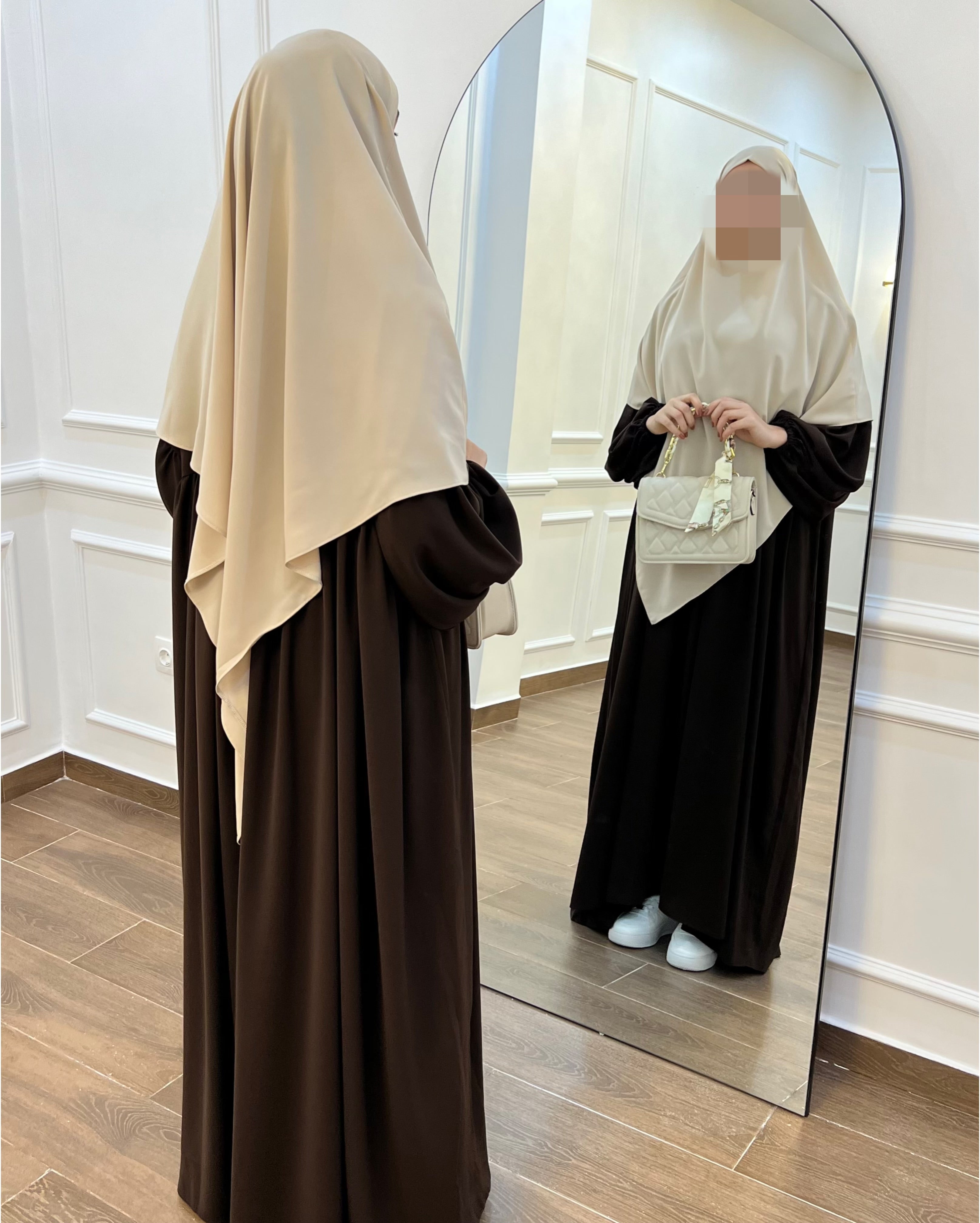 HIJAB CHAR3i TRÈS CONFORTABLE EN MARRON