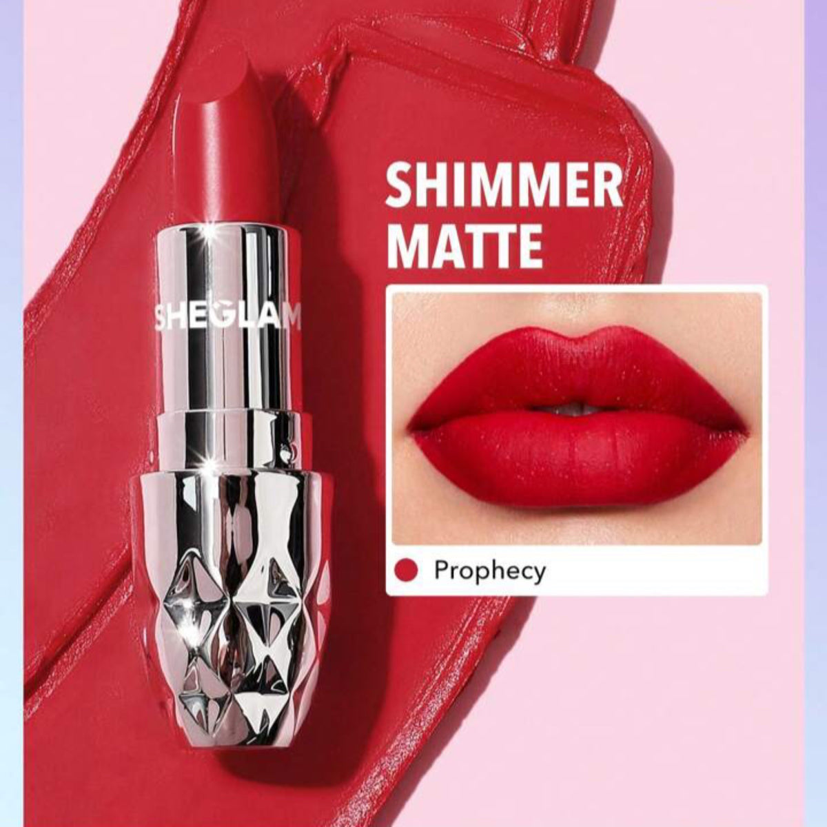 SHEGLAM ROUGE À LÈVRES STARLIGHT VELVET SHIMMER MATTE COULEUR PROPHECY