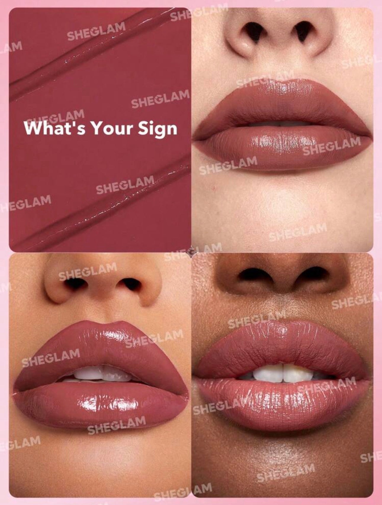SHEGLAM CREAM ALLURE LIPSTICK COULEUR WHATS IS YOUR SIGN