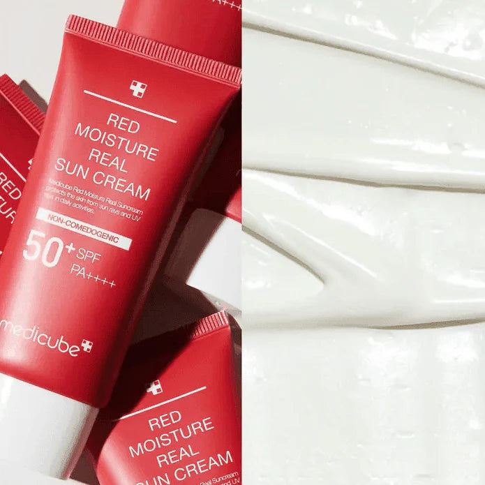 MEDICUBE RED MOISTURE REAL SUN CREAM 50ML SPF50+, PA++++