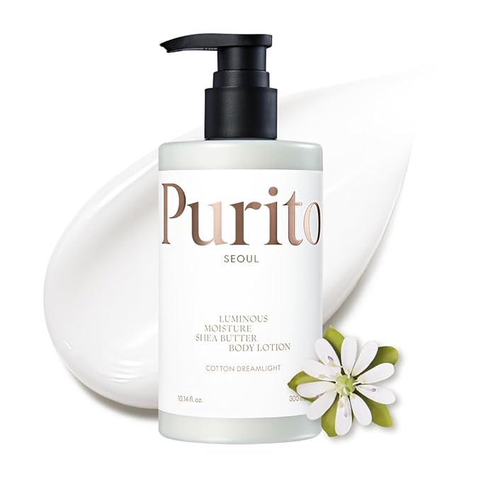 PURITO SEOUL LUMINOUS MOISTURE SHEA BUTTER BODY LOTION COTTON DREAMLIGHT 30ML