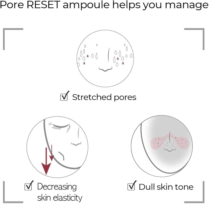 NUMBUZIN +3 PORE RESET AMPOULE SHOT 25 ML