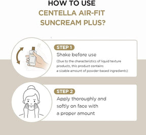 MADAGASCAR CENTELLA AIR-FIT SUNCREAM PLUS CRÈME SOLAIRE SPF50+ PA++++ 50 ML