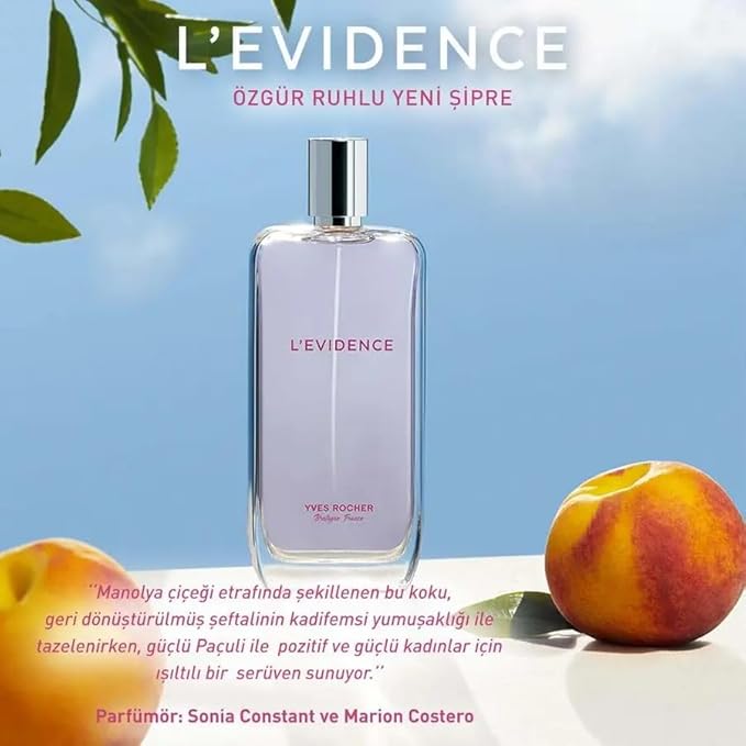 YVES ROCHER L'EVIDENCE - EAU DE PARFUM FEMME ÉLÉGANT ET LONGUE DURÉE - 100 ML