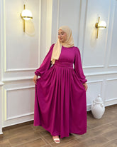 ROBE SUMMER DION TRÈS CLASSE DE COULEUR FUSHIA