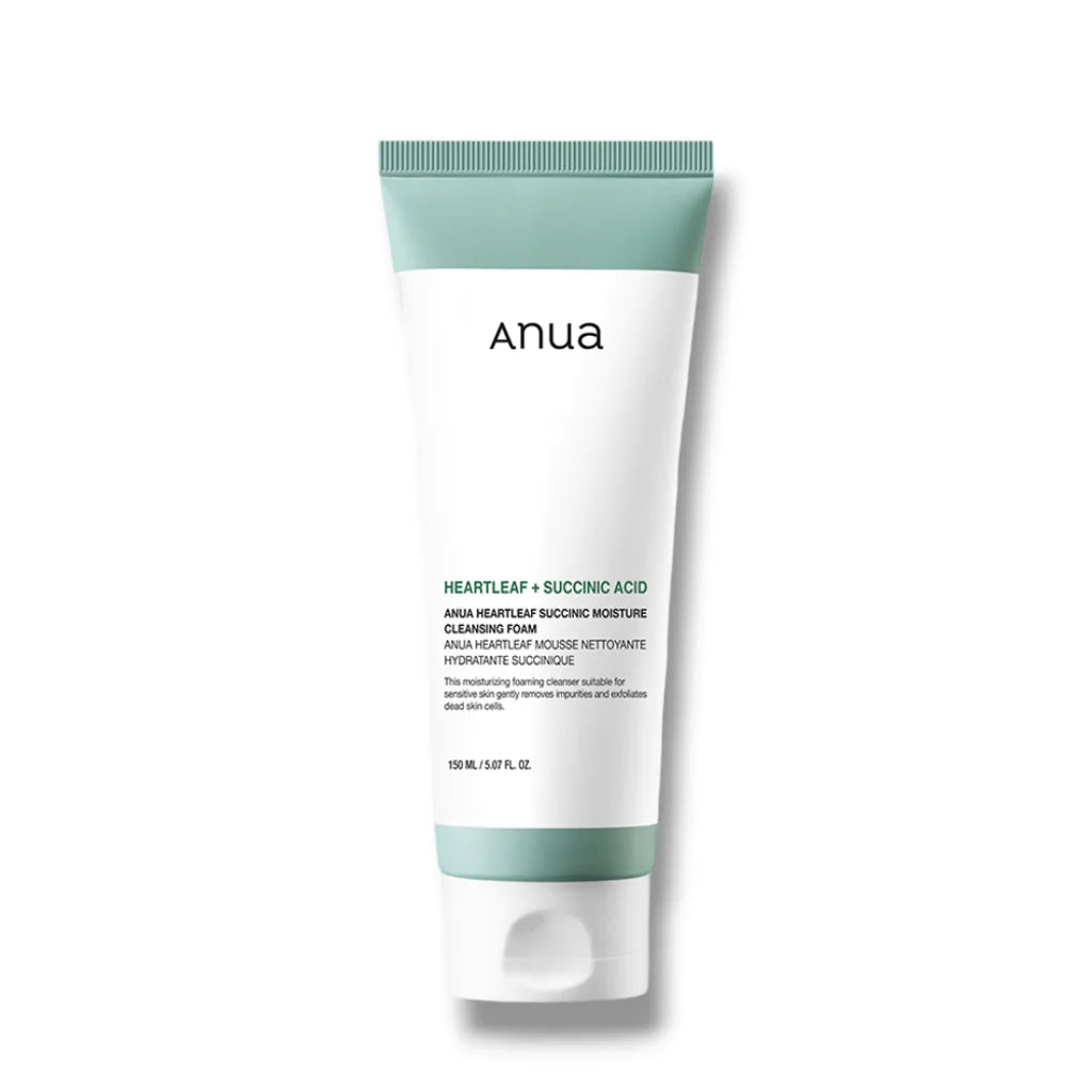 ANUA HEARTLEAF SUCCINIC MOISTURE CLEANSING FOAM 150ML