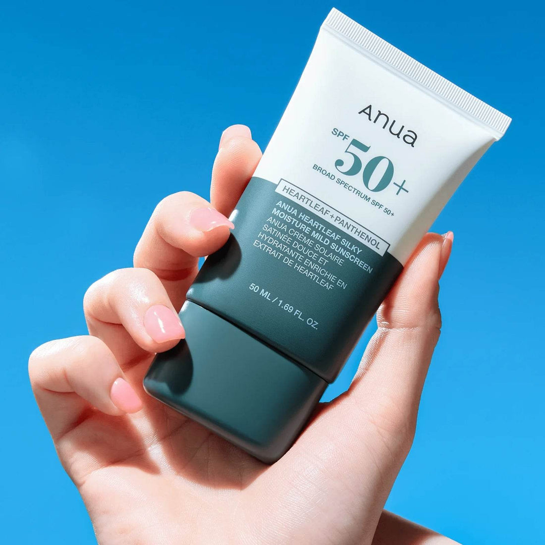 ANUA HEARTLEAF+PANTHENOL SILKY MOISTURE MILD SUNSCREEN SPF 50+