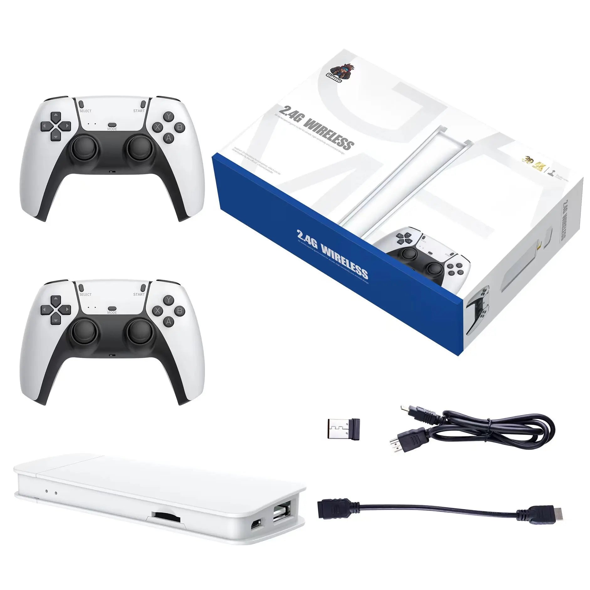 M15 GAME STICK PRO CONSOLE DE JEU VIDÉO 4K RÉTRO +20000 JEUX CLASSIQUES HD 4K AVEC 2 MANETTE SANS FIL