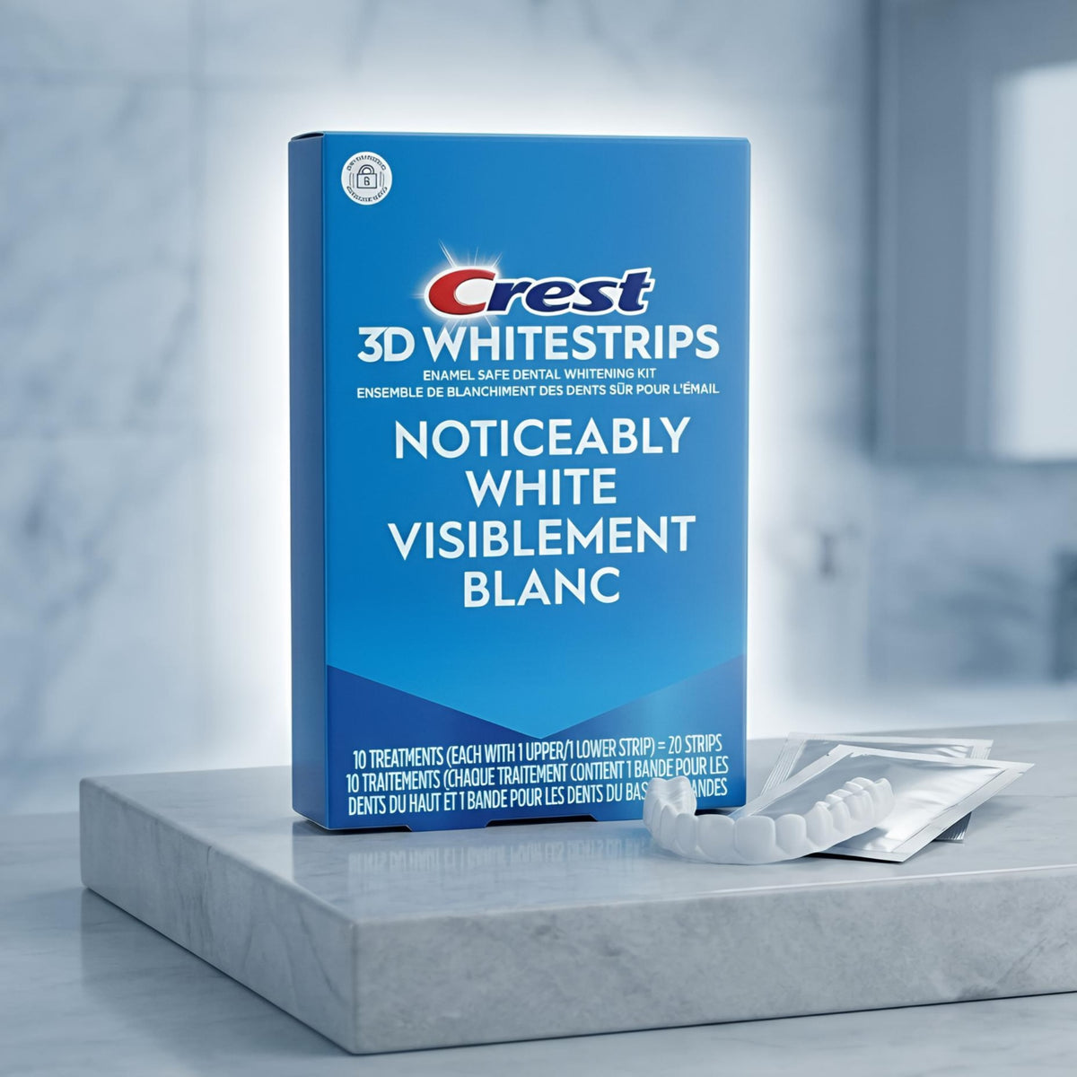 CREST 3D WHITESTRIPS VISIBLEMENT BLANC ( 10 TRAITEMENTS )