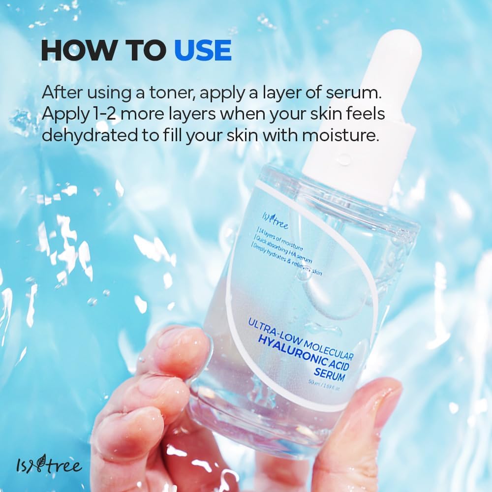 ISNTREE ULTRA-LOW MOLECULAR HYALURONIC ACID SERUM 50 ML