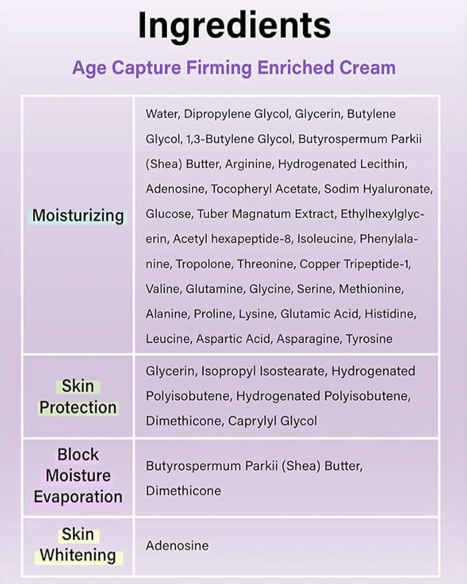 I'M SORRY FOR MY SKIN AGE CAPTURE FIRMING ENRICHED CREAM 50G ( ANTI AGE )