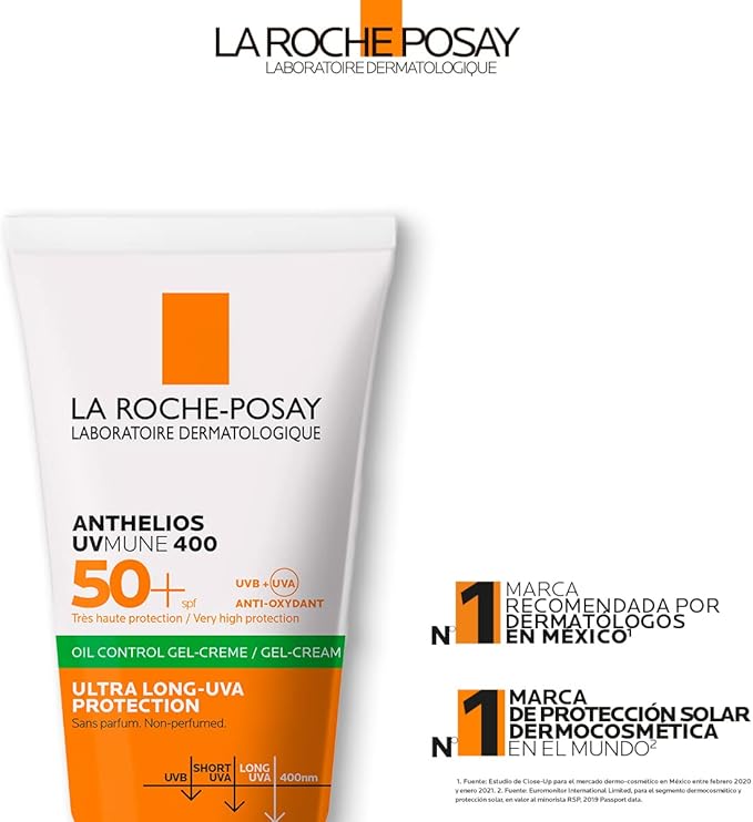 CRÈME SOLAIRES ANTHELIOS OIL CONTROL LA ROCHE POSAY CRÈME 50ML