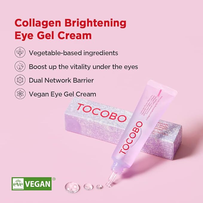 TOCOBO GEL-CRÈME ÉCLAIRCISSANT POUR LES YEUX AU COLLAGÈNE 30ML