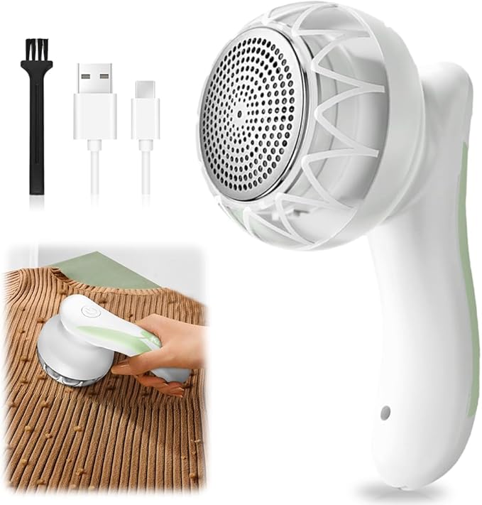 KEMEI RASOIR ANTI BOULOCHE ÉLECTRIQUE, RECHARGEABLE USB, PORTABLE (TISSU / LAINE / CACHEMIR)