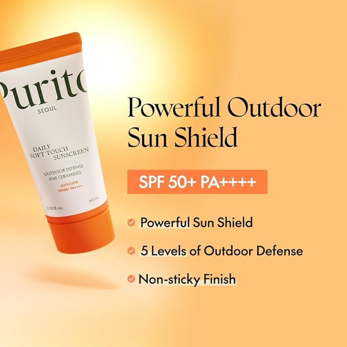 PURITO SEOUL DAILY SOFT TOUCH SUNSCREEN SPF50+ PA++++ 60ML