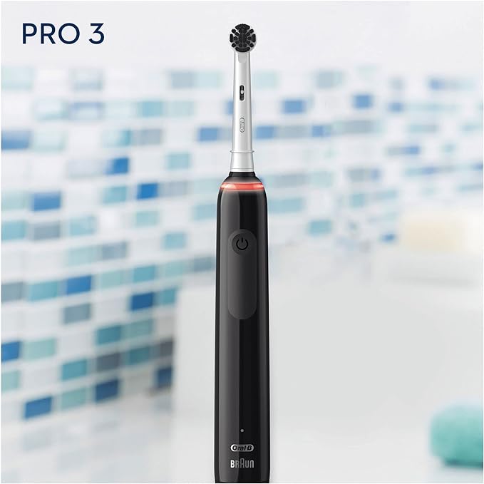 ORAL-B BROSSE À DENTS ÉLECTRIQUE RECHARGEABLE PRO 3 3000 (360°) PURE CLEAN