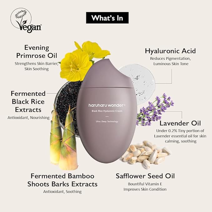 HARUHARU WONDER CRÈME 10 HYALURONIQUE DE RIZ NOIR (50ML)
