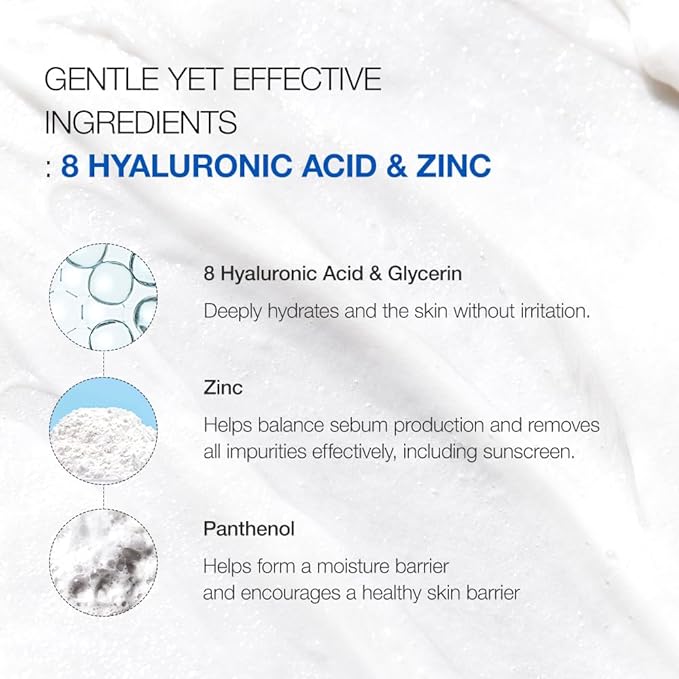 ANUA - 8 HYALURONIC ACID HYDRATING GENTLE FOAMING CLEANSER 150ML