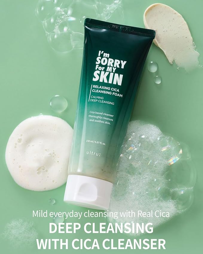 I'M SORRY FOR MY SKIN RELAXING CICA CLEANSING FOAM, 150ML