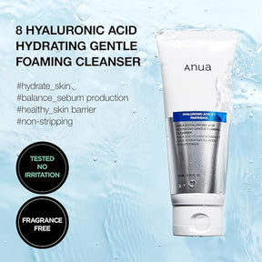 ANUA - 8 HYALURONIC ACID HYDRATING GENTLE FOAMING CLEANSER 150ML