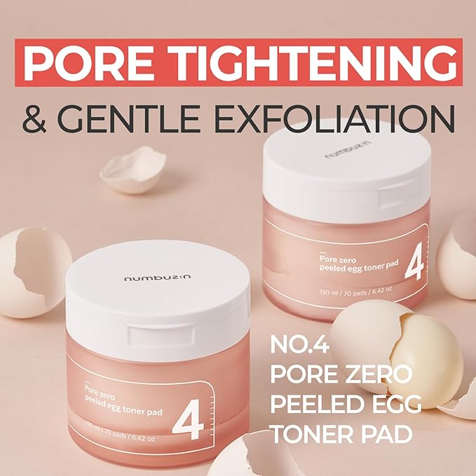 NUMBUZIN NO.4 PORE ZERO PEELED EGG TONER 70 PADS