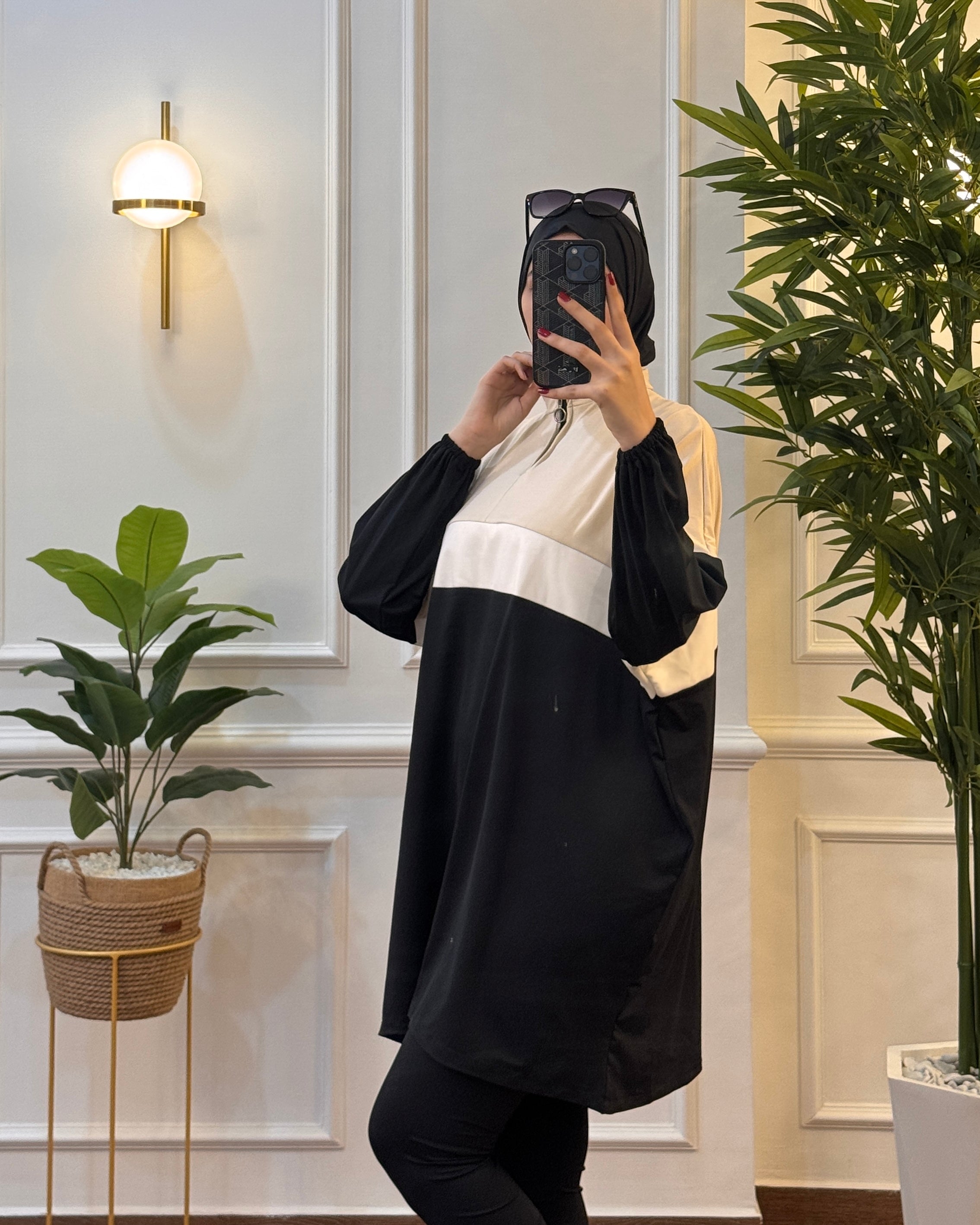BURKINI SUMMER DION SPORT COULEUR NOIR ( 3PIÈCES ) AVEC BOURSE DE RANGEMENT