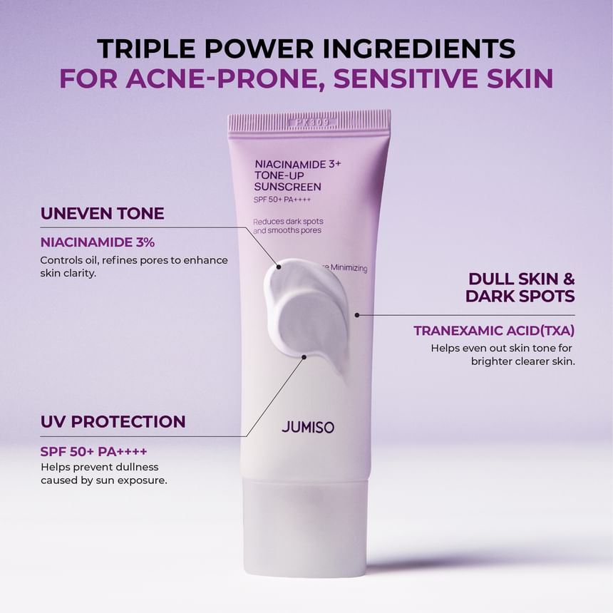 JUMISO NIACINAMID 3+ TONE-UP SUNSCREEN SPF50++++ 40ML
