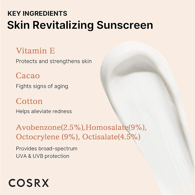 COSRX ÉCRAN SOLAIRE VITAMINE E (ANTI-ÂGE) SPF 50+