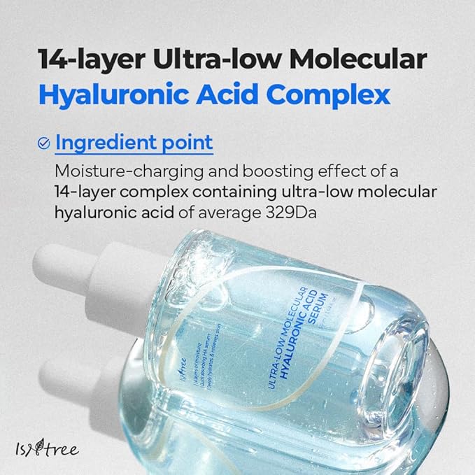 ISNTREE ULTRA-LOW MOLECULAR HYALURONIC ACID SERUM 50 ML