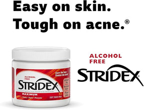 STRIDEX 2% SALICYLIC ACID MEDICATED ACNE PADS, MAXIMUM, 55 COUNT