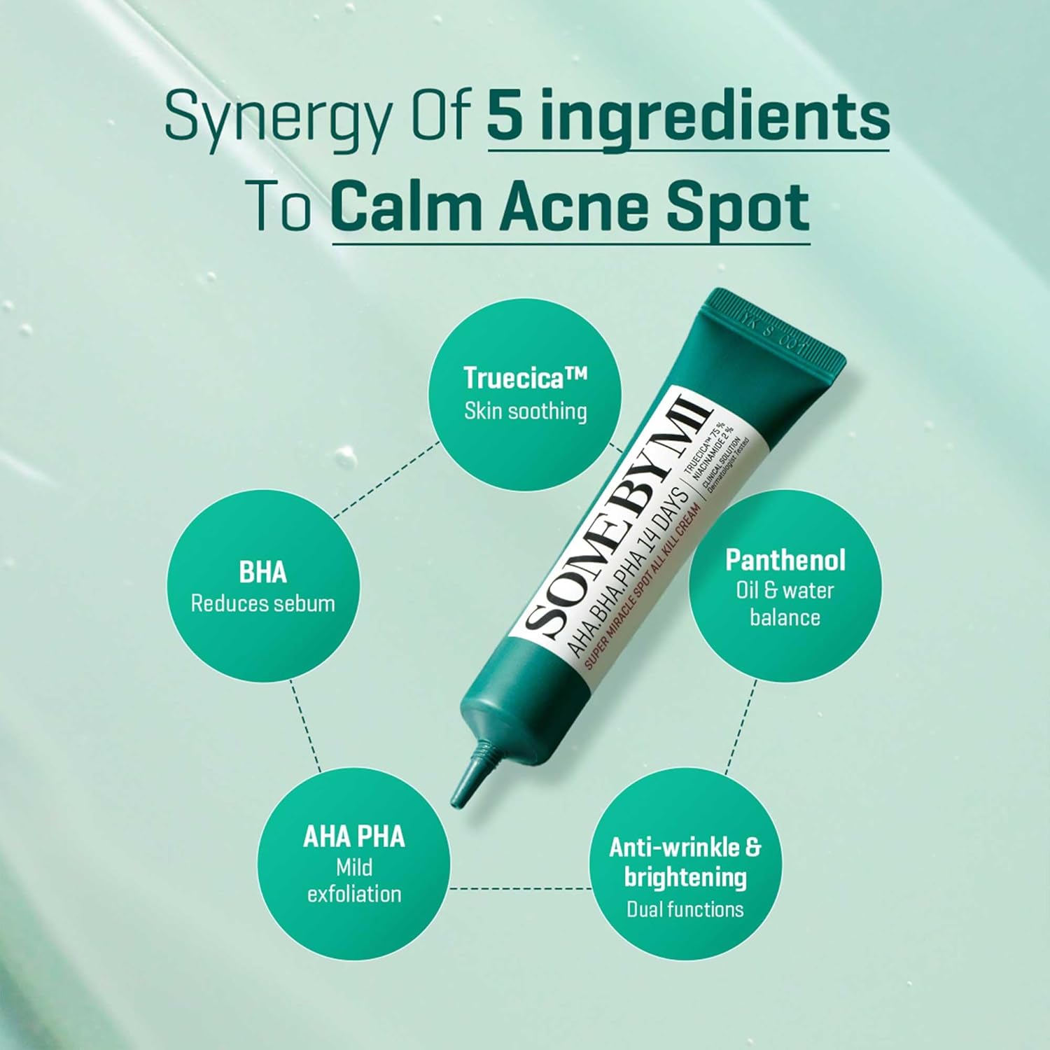 SOME BY MI CRÈME ANTI-BOUTONS SUPER MIRACLE 14 JOURS AUX BHA AHA PHA 30ML