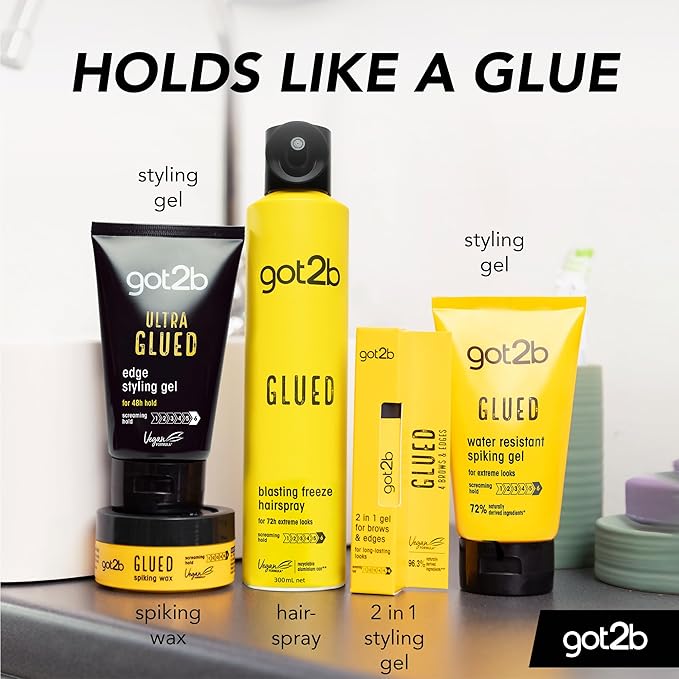 SCHWARZKOPF GOT2B ULTRE GLUED EDGE STYLING GEL FOR 48H HOLD (150ML)