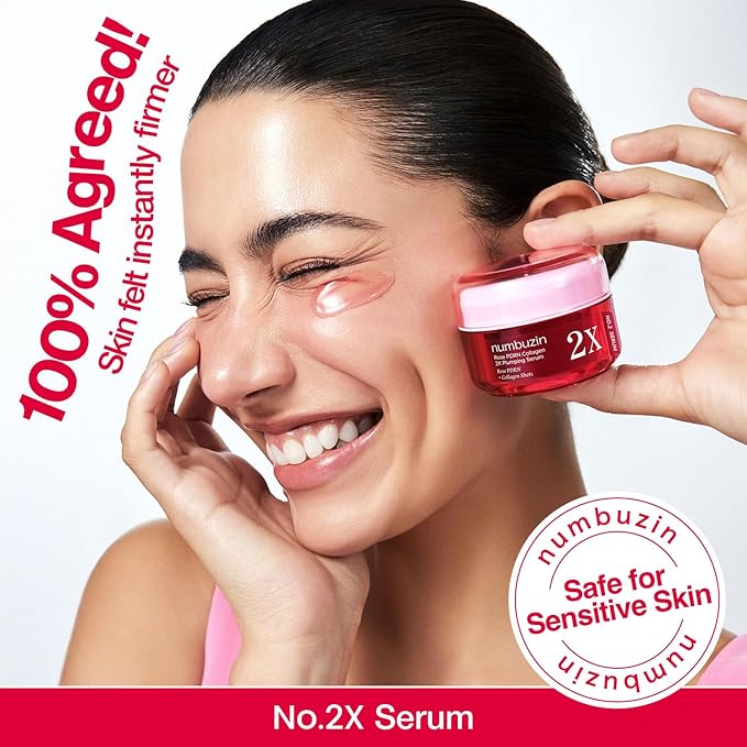 NUMBUZIN NO.2 ROSE PDRN COLLAGEN 2X PLUMPING + COLLAGEN SHOTS SERUM 30ML