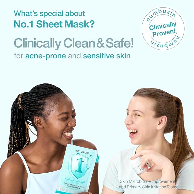 NUMBUZIN PANTOTHENIC B5 HYALURONIC ACTIVE CLEAR SHEET MASK