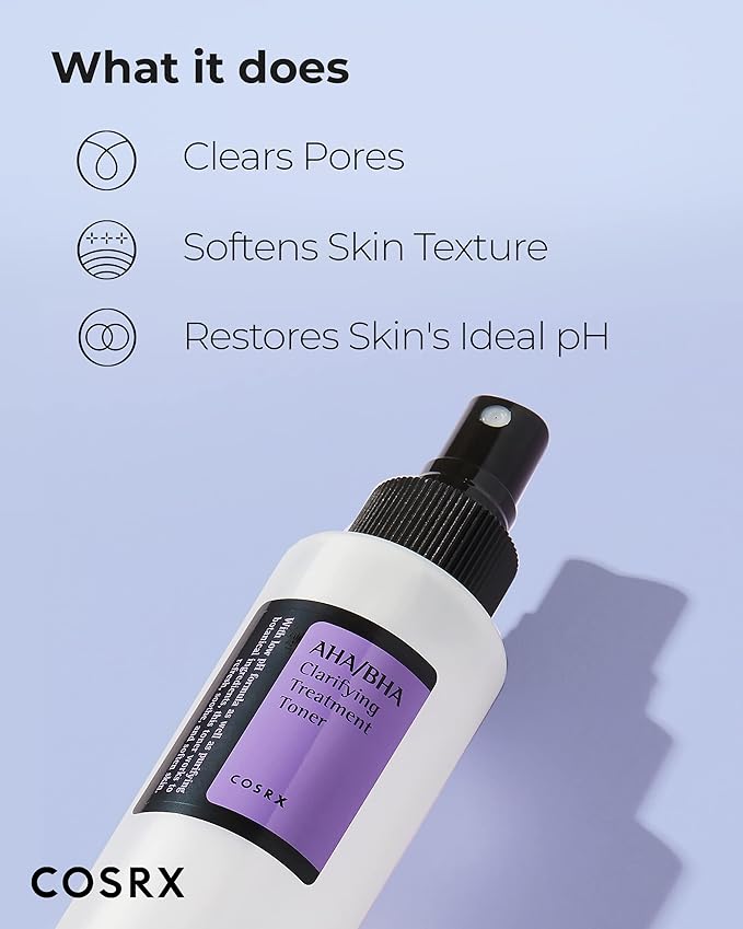 COSRX AHA/BHA CLARIFYING TREATMENT TONER ( ANTI BOUTONS ET POINTS NOIRS) 150ML