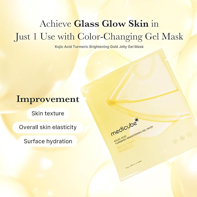 MEDICUBE KOJIC ACID TURMERIC BRIGHTENING GEL MASK 28G
