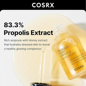 COSRX FULL FIT PROPOLIS LIGHT AMPOULE SERUM APAISANT ANTI ACNÉ 30ML