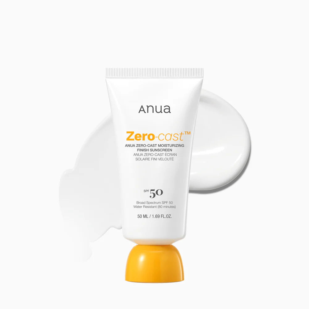 ANUA ZERO-CAST MOISTURIZING FINISH SUNSCREEN SPF50 GLOW NATURAL 50ML