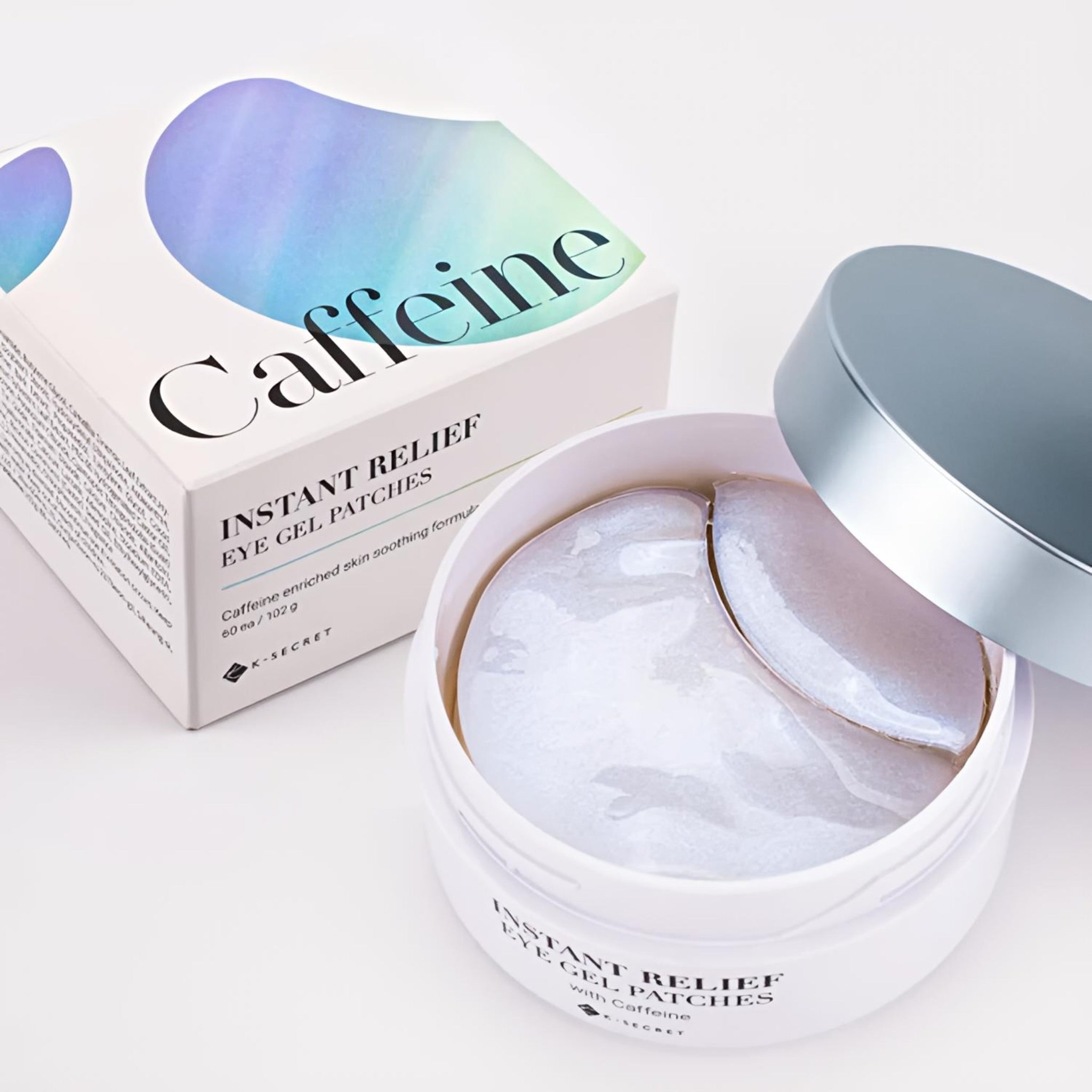 K SECRET CAFFEINE INSTANT RELIEF EYE GEL PATCHES 60 PCS
