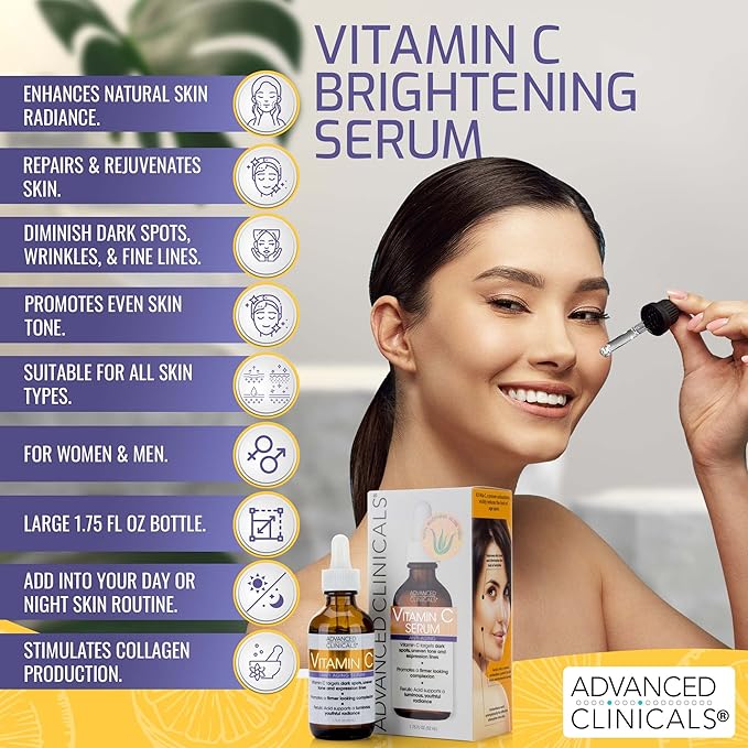 ADVANCED CLINICALS VITAMINE C SERUM ANTI AGE 52 ML