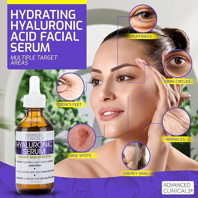 ADVANCED CLINICALS PURE HYALURONIC ACID SERUM 52ML