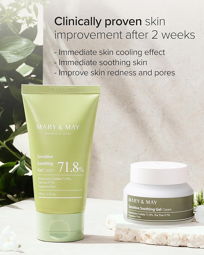 MARY & MAY SENSITIVE SOOTHING 71,8 GEL CREAM 100G