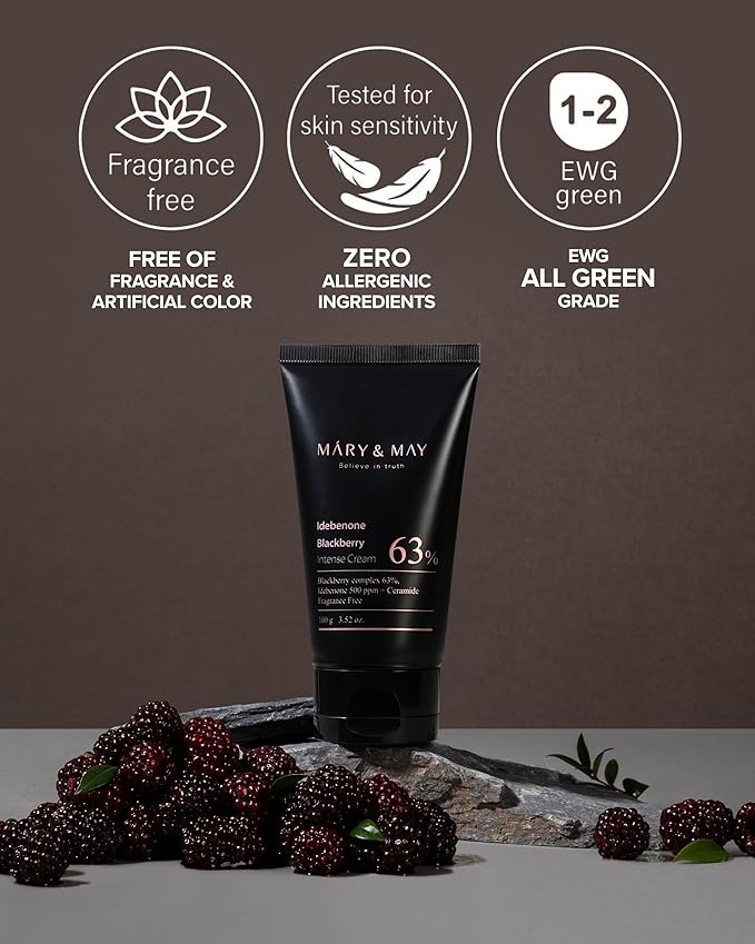 MARY & MAY IDEBENONE BLACKBERRY INTENSE 63 CREAM 100G