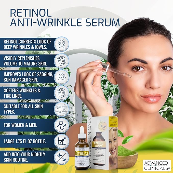 ADVANCED CLINICALS RETINOL SERUM 52 ML