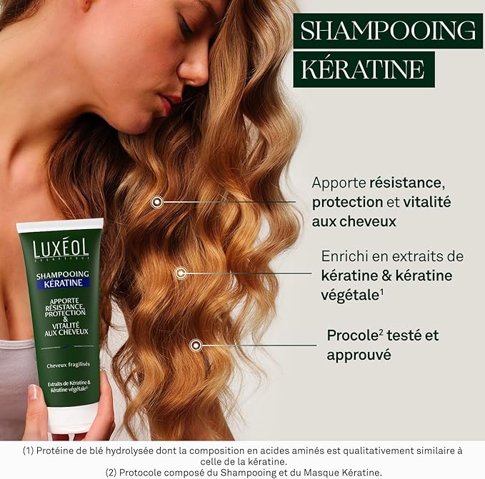 LUXÉOL SHAMPOOING KÉRATINE 200 ML