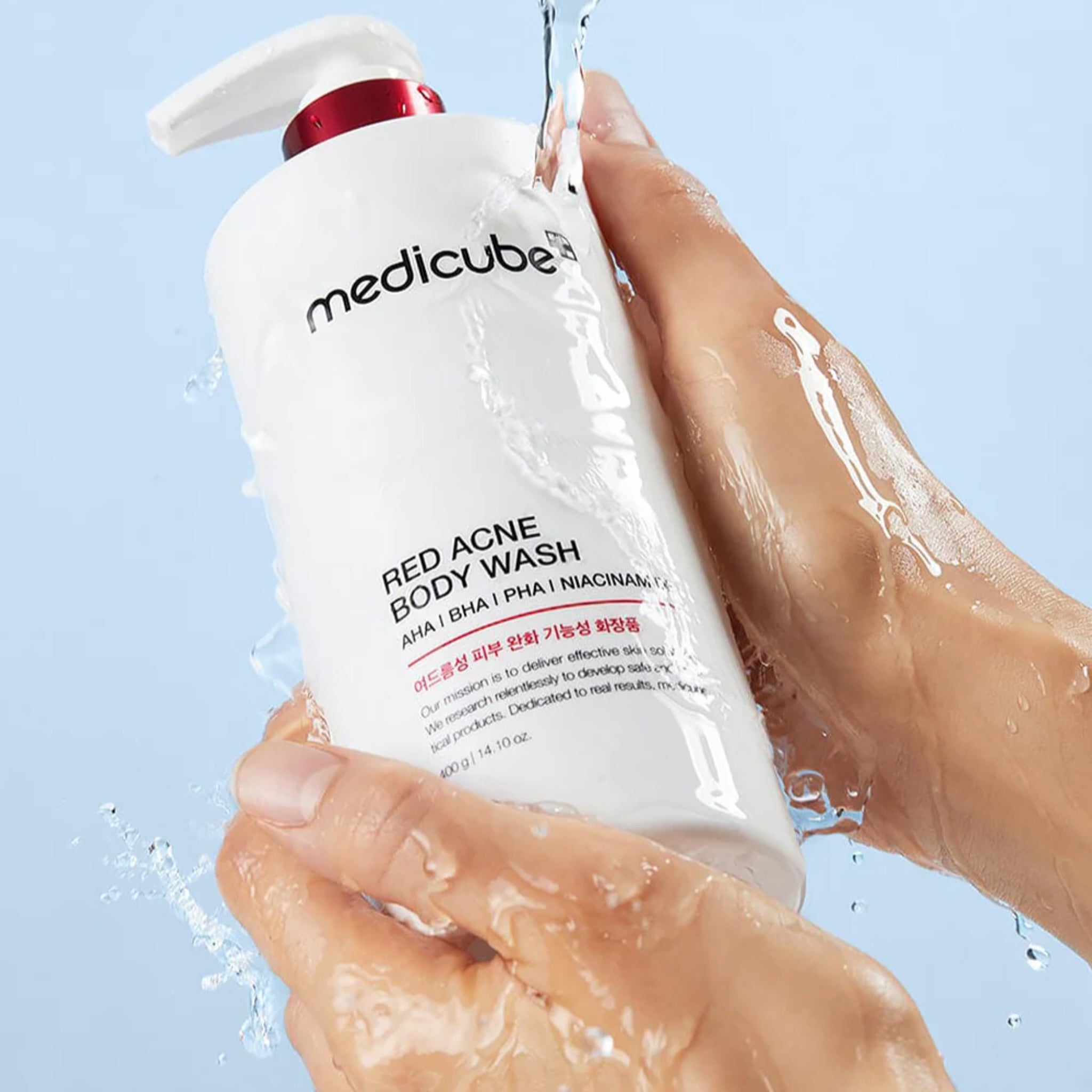 MEDICUBE RED ACNE BODY WASH AHA BHA PHA NIACINAMIDE 400G