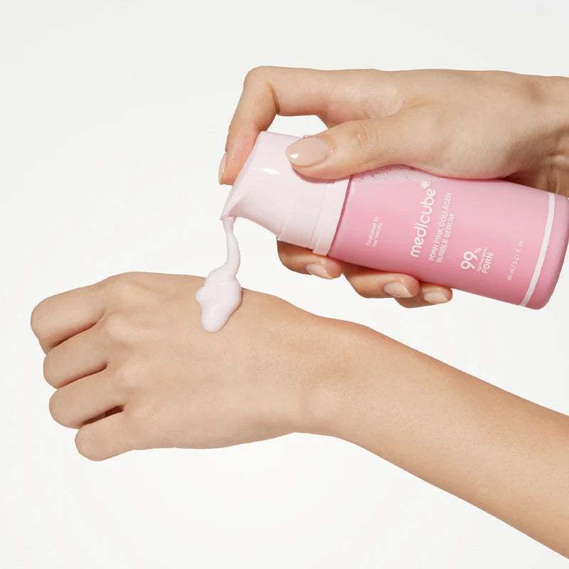 MEDICUBE PINK PDRN COLLAGEN BUBBLE SERUM 95 ML