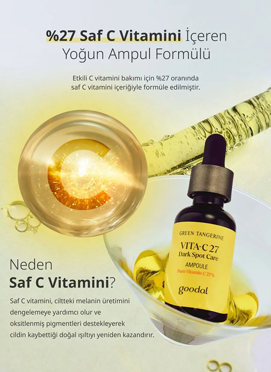 GOODAL GREEN TANGERINE VITA C 27% DARK SPOT CARE AMPOULE 16G