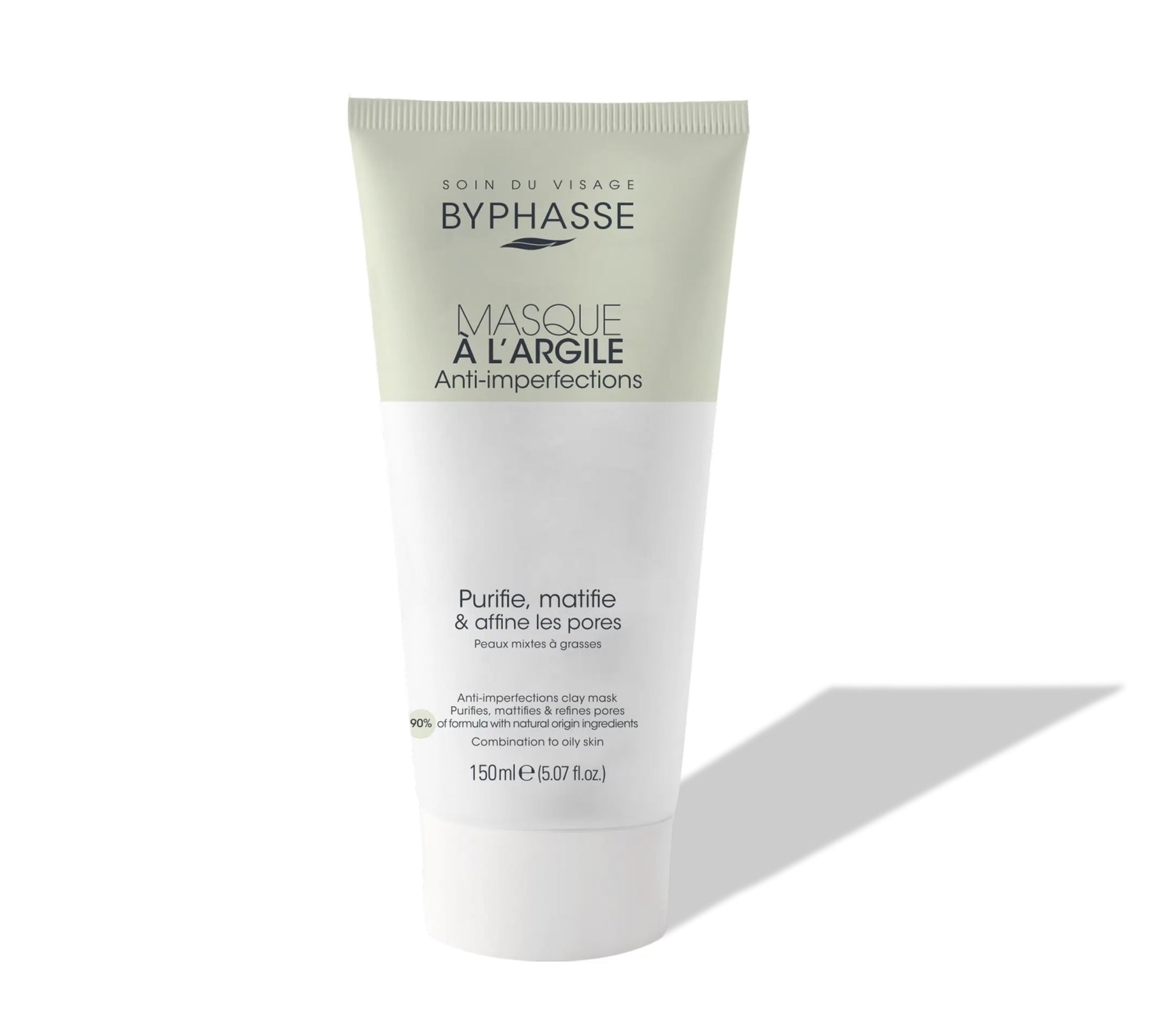 BYPHASSE MASQUE À L’ARGILE ANTI-IMPERFECTIONS 150ML ( PEAUX MIXTES A GRASSES )