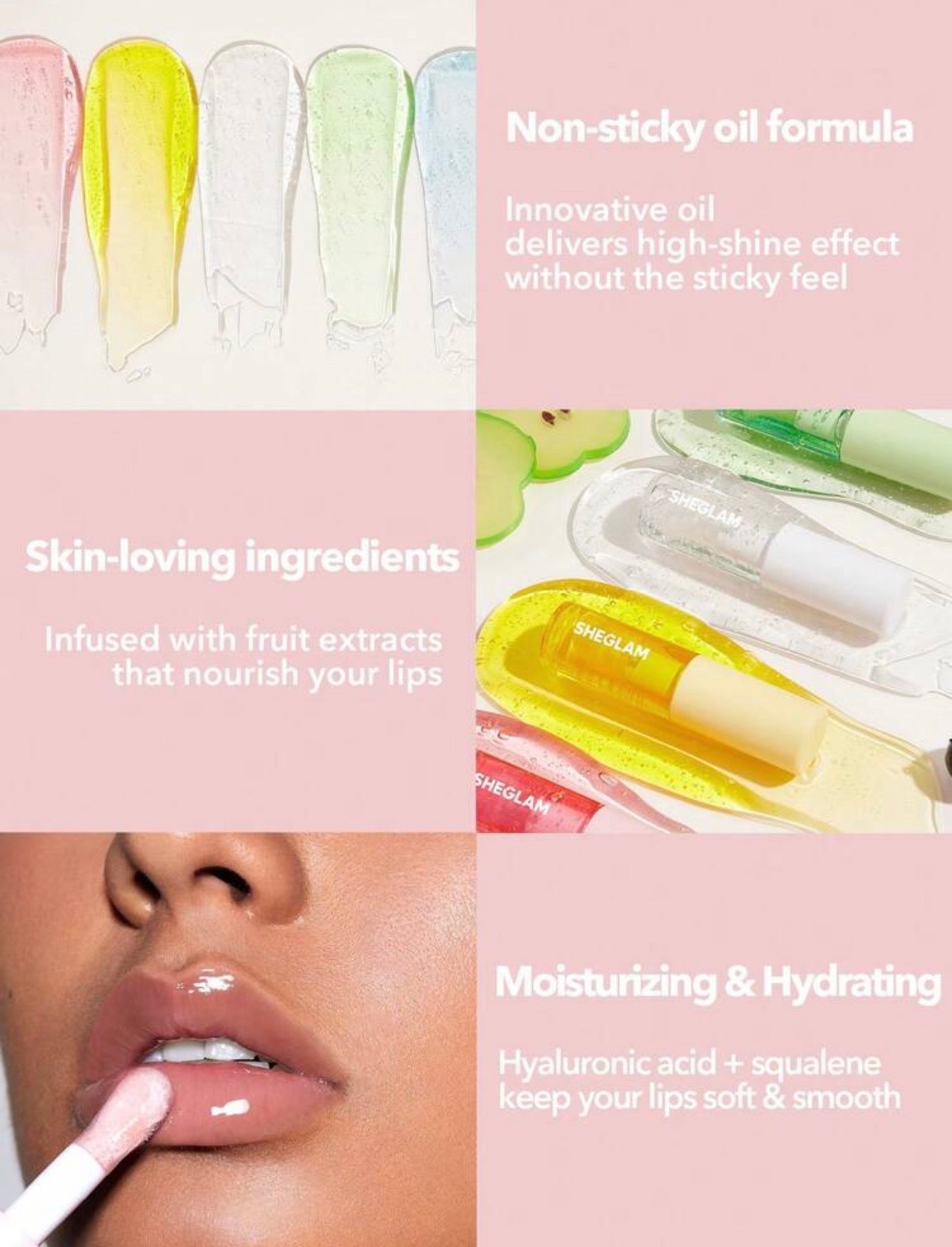 SHEGLAM JELLY WOW HYDRATING LIP OIL BERRY INVOLVED